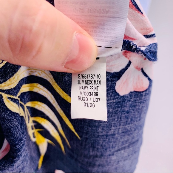 Old Navy V Neck Floral Maxi Dress Womens Size M - Picture 9 of 11